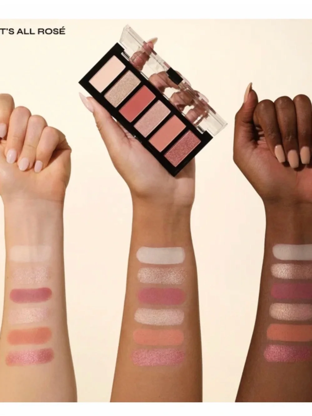Milani Gilded Mini Eyeshadow Palette - Warm Rose Shades “It’s All Rose”